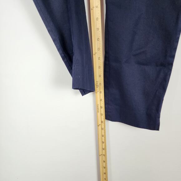 Talbots Perfect Crop Pants Size 6P Petites Blue Classic Fit Pockets Teacher Chic - Picture 8 of 11